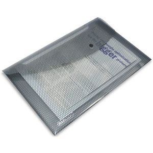 Rapesco 1259 Documentenmappen met Drukknoop en Privacypatroon, A4+, Verpakking van 5
