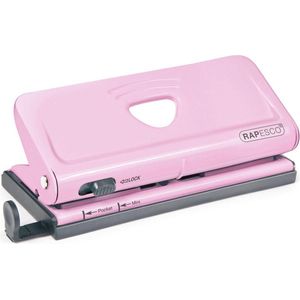 Perforator 6-gaats Rapesco Organizer Roze