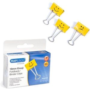 Rapesco Emoji papierklem 19 mm bright yellow (20 stuks)
