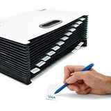 RAPESCO Organisationsmappe RAPESCO Fächermappe SupaFile Plus, DIN A4+, 26 Fächer, weiß