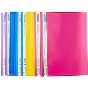 Rapesco 10 A4-mappen voor 20 hoesjes, transparant, kleuren