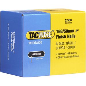 Tacwise afbouwnagel maat 16 - Nagel voor tacker - 50 mm - Gegalvaniseerd - 2500 stuks