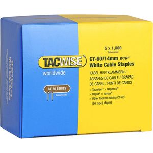 Tacwise 0357 140/12 mm nietjes, wit