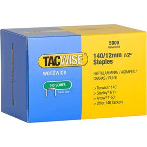 Tacwise nieten voor tacker - Type 140 - 12 mm - Gegalvaniseerd - 5000 stuks
