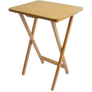 Premier Housewares Klaptafel van hout, 49 x 39 x 65 cm, lichtbruin