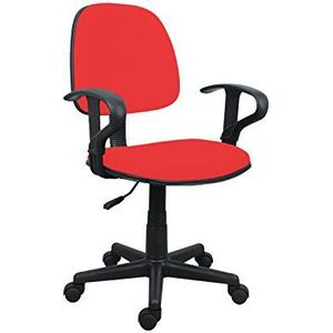 Premier Housewares bureaustoel met armleuningen, 85-97 x 54 x 53 cm, rood