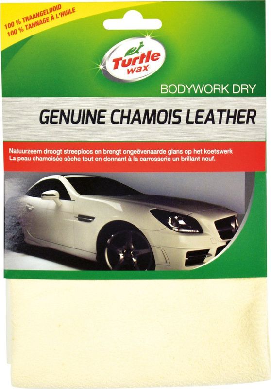 Turtle Wax - Naturel Zeem - Echt Leer - Hoog Absorberend - 43x28cm