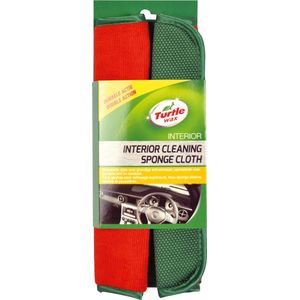 Turtle Wax X5533td Interieurdoek Dual Action - Poetsdoek met spons voor de auto - Schoonmaakdoekjes