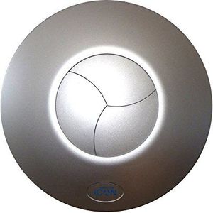 Airflow® iCON 15 Ventilatorafdekking in elegant zilver, designerlook voor badkamers, geschikt voor iCON 15 afzuigkap