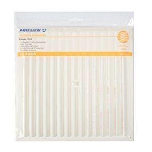 Luchtstroom Grille Louvered Vent, Wit