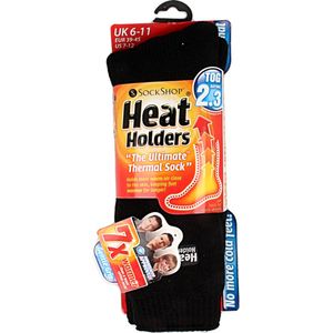 HEAT HOLDERS Set van 3 Thermosokken - Zwart - Geïsoleerd - Voor Heren