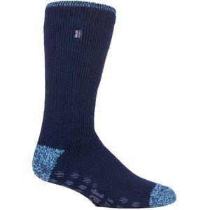 Heat Holders - Heren winter extreem warm antislip thermosokken met ABS (39-45 EUR), zwart houtskool siskin, 39/45 EU