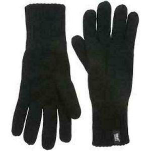 Heatholders, Superwarme Gevoerde Heren Handschoenen, Black, Maat L/XL
