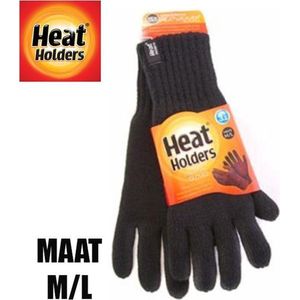 Heat Holders Mens gloves maat M/L charcoal 1paar