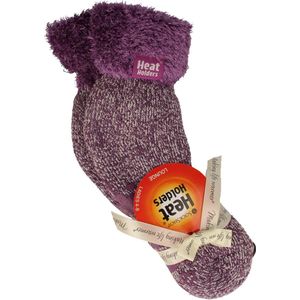 heat holders Ladies lounge socks maat 4-8 (37-42) lila mauve 1 Paar