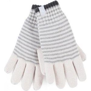 Heat Holders Ladies cable gloves maat M/L Oslo cream 1paar