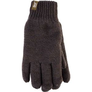 Heat Holders - Gebreide handschoenen met fleecevoering voor heren - Khaki Green