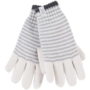 Heat Holders - Gestreepte dameshandschoenen voor de winter - Cream (Oslo)