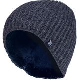 HEAT HOLDERS - Heren Heren Fleece Thermo Winter Gebreide Beanie Hoed (Een maat, Marine)