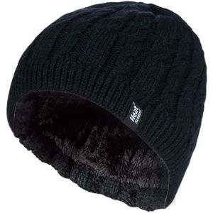 Heat Holders - Fleece gevoerde Alesund-hoed voor dames - Zwart