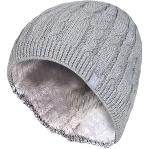 Heat Holders - Fleece gevoerde Alesund-hoed voor dames - Lichtgrijs
