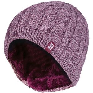 Heat Holders - Fleece gevoerde Alesund-hoed voor dames - Roos
