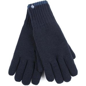Heatholders, Superwarme Heren Gebreide Handschoenen, Navy, Maat L/XL