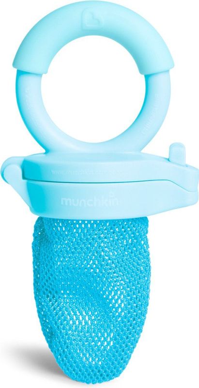 Munchkin Fresh Food Feeder - Fruitspeen - Sabbelzakje - Vanaf 6 Maanden - Blauw