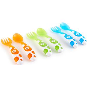 Munchkin Besteksetje voor Baby's - Multi Gekleurd - Vaatwasserbestendig - Per 6 Stuks - Vanaf 3 Maanden