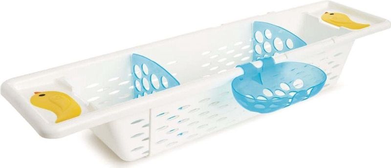 Munchkin Badmand voor Badsppelgoed - Secure Grip Bad Organizer - Makkelijk Badspeelgoed Opbergen! - Verstelbaar