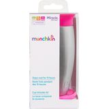 Munchkin Roestvrij stalen Miracle 360 leerbeker, leerbeker 360 voor baby's, lekvrije beker voor kinderen, BPA-vrij, vaatwasmachinebestendig, babyglas vanaf 12 maanden - 296 ml, roze