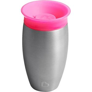 Munchkin Trinkbecher Miracle Sippy Cup Pink Edelstahl