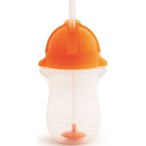 Munchkin Click Lock Tip & Sip Straw Cup Big drinkbeker orange