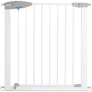 Munchkin Lindam Sure Shut Porte Traphekje, Babyhekje Voor Baby's En Peuters, Pressure Fit Veiligheidshekje, Geschikt Voor Deuropeningen En Trappen, Traphekje Zonder Boren, 76 - 82 cm, Wit
