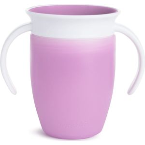 Munchkin Miracle Anti-Lek 360° Drinkbeker - Trainer Cup - Oefenbeker voor Baby en Kind - 207ml - Paars