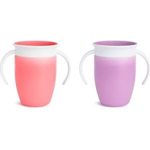 Munchkin Miracle 360 trainingsbeker, 2 stuks, roze/paars