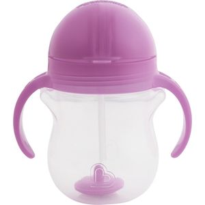 Munchkin Click Lock Tip & Sip Straw Beker Purple