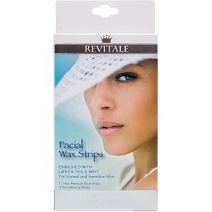 Revitale Facial Wax Strips  12 stk.