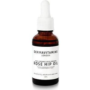DermaVitamins 100% Biologische Koudgeperste Rozenbottelolie (30ml)