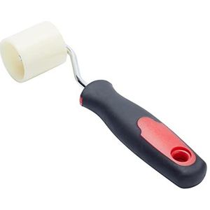 Fit For The Job behangnaadroller voor gladstrijken en platdrukken van behangranden met ergonomisch Easy grip-handvat en Soft Grip voor comfortabel werken
