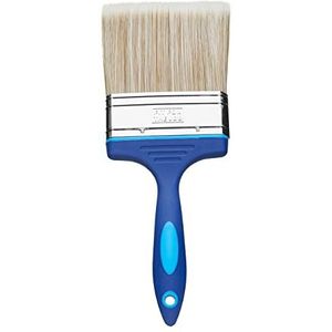 Fit For The Job No Bristle Loss DIY-verfkwast 100 mm voor een soepele afwerking van emulsie-, glans- en matverf op muren, plafonds, meubels, hout en metaal