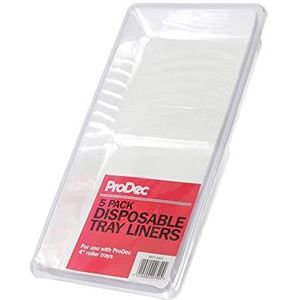 ProDec 5 pack Wegwerp 4 ""Mini Paint Tray Liners voor Quick No Mess Verf Kleur Veranderingen Zonder Wassen Verf Trays Out, Compatibel met ProDec 4 ""Mini Paint Roller Trays