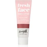 Barry M - Fresh Face - Multifunctionele Lip- en Gezichts Make-up Tint - Deep Rose - 10 ml