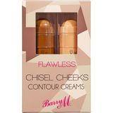 Barry M - Flawless Chisel Cheeks - Bronzer en Highlighter - 2x5 gr - Veganistisch