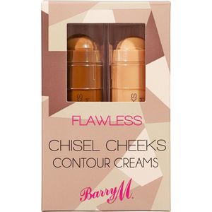 Barry M - Flawless Chisel Cheeks - Bronzer en Highlighter - 2x5 gr - Veganistisch