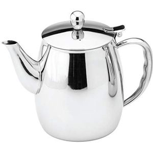 Café Stal BXC-012 Bx serie 18/10 klassieke roestvrijstalen koffiepot met koele touch holle handgrepen, spiegel gepolijst, 12 oz