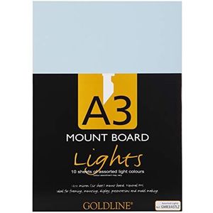 Clairefontaine GMB3/ASTLZ verpakking met 10 gelamineerde dozen (1,25 mm, DIN A3) 1 pak lichtkleurig gesorteerd