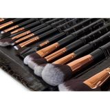 Rio BRST | Professionele Make-up Kwasten | Kwastenset | 24 stuks | incl reistas