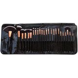 Rio BRST | Professionele Make-up Kwasten | Kwastenset | 24 stuks | incl reistas