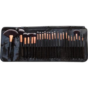 Rio BRST | Professionele Make-up Kwasten | Kwastenset | 24 stuks | incl reistas